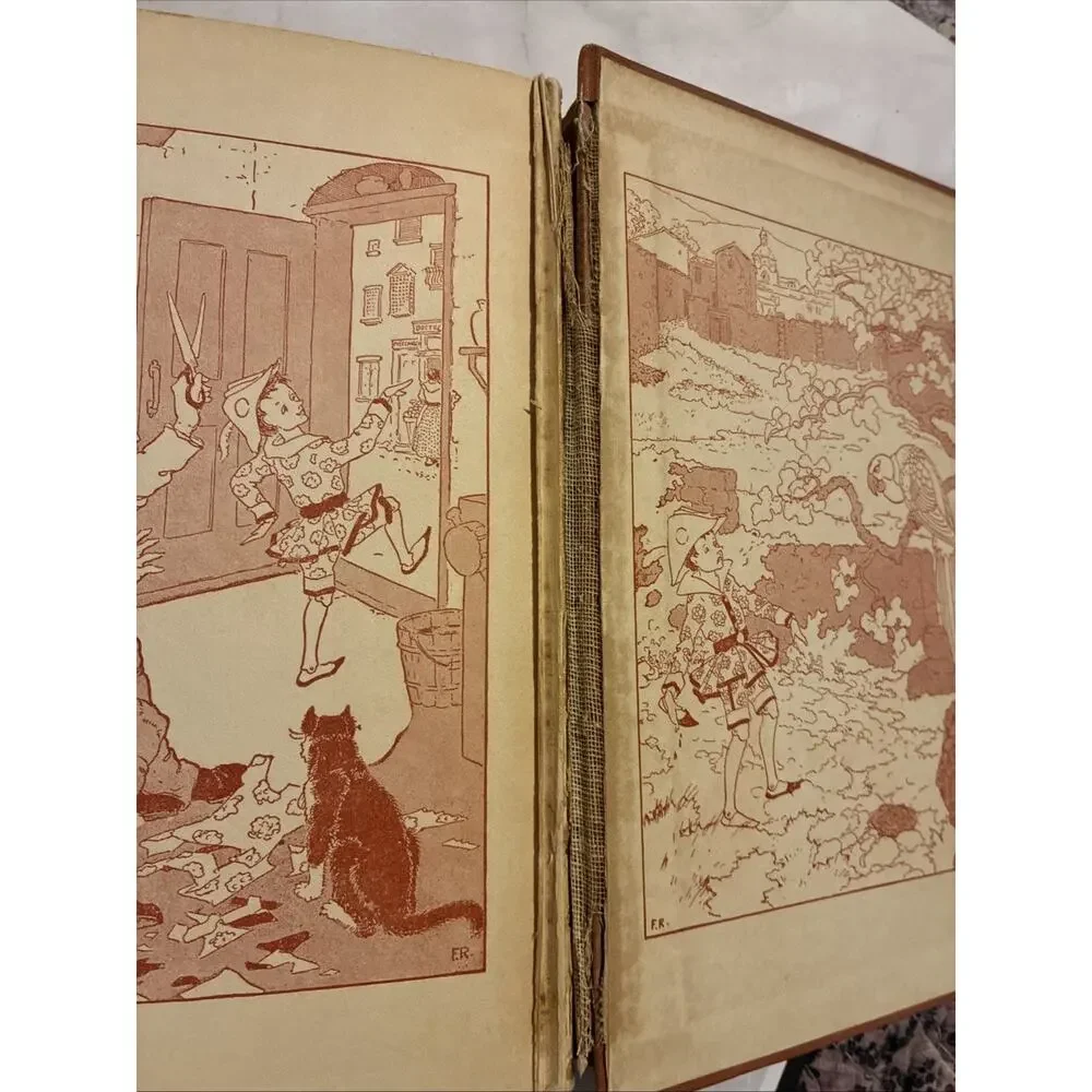 The Adventures of Pinocchio illustrated Frederick Richardson Antique By Collodi